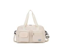 Trainingstasche für Reisen, Fitness, Fitnessstudio, Gepäck, Sport, große Kapazität, Übernachtung, Schwimmen, für Reisen, Fitness, Reisegepäck, Fitnessstudio, Schwimmen, Wochenenden für Damen, beige