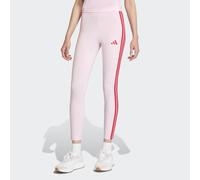 Trainingstights ADIDAS SPORTSWEAR "ESSENTIALS 3-STREIFEN COTTON LEGGINGS", Damen, Gr. L, N-Gr, clear pink, pure ruby, normal, gr., Obermaterial: 90% Baumwolle, 10% Elasthan, Hosen, sportlicher Look mi