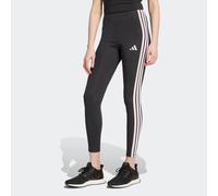 Trainingstights ADIDAS SPORTSWEAR "ESSENTIALS 3-STREIFEN COTTON LEGGINGS", Damen, Gr. M, N-Gr, schwarz, clear pink, normal, gr., Obermaterial: 90% Baumwolle, 10% Elasthan, Hosen, sportlicher Look mit