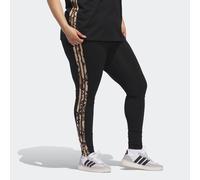 Trainingstights ADIDAS SPORTSWEAR "W IN AOP LEG", Damen, Gr. 4X, N-Gr, schwarz, Obermaterial: 90% Baumwolle, 10% Elasthan, Hosen (77319552-4X) schwarz