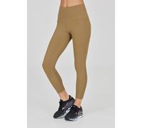 Trainingstights ATHLECIA "Aliya", Damen, Gr. 40, EURO-Größen, braun (camelfarben), 75% Nylon, 25% Elasthan, unifarben, Hosen, im stretchy Design mit flachen Nähten (64383662-40) camelfarben