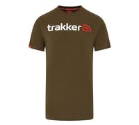 Trakker CR-Logo-T-Shirt, Karpfenangeln, weich und bequem, auffälliges gedrucktes Brust-Logo, monogrammiertes Symbol-Design auf der Rückseite, dezentes Branding auf dem rechten Ärmel, passend zu