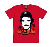 T-Shirt MAGNUM mit großem Front-Print Logoshirt rot L (Artikelnummer: 3I026/90XL)