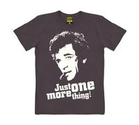 Traktor® Inspector Columbo I Just One More Thing | T-Shirt Print | Damen & Herren | kurzärmlig | dunkelgrau | Lizenziertes Originaldesign | Größe XS