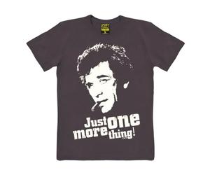 Traktor® Inspector Columbo I Just One More Thing | T-Shirt Print | Damen & Herren | kurzärmlig | dunkelgrau | Lizenziertes Originaldesign | Größe XS
