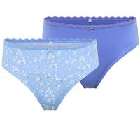 tranquillo 2er-Set Bio-Damen-Slip 'Adaa' mit dezenter Spitze, various, Gr. S