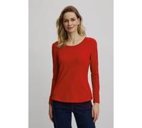 TRANQUILLO Basic-Shirt aus Biobaumwolle (W25C04) Rot (rooibos) S