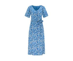 tranquillo Bio-Damen-Kleid mit V-Ausschnitt, bloom, Gr. S