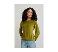 tranquillo Bio-Damen-Langarmshirt aus Nicky Velours, golden cypress, Gr. L