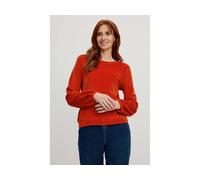 tranquillo Bio-Damen-Langarmshirt aus Nicky Velours, rooibos, Gr. S