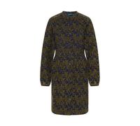 tranquillo Bio-Damen-Midi-Cord-Kleid mit Rüschen-Kragen, stencil, Gr. 36