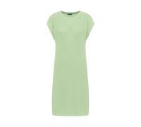 tranquillo Bio-Damen-Midi-Strickkleid, gerade geschnitten, topaz green, Gr. L