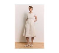 tranquillo Bio-Damen-Midikleid 'Juliaa' mit Taschen, white, Gr. 36