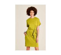 tranquillo Bio-Damen-Mini-Kleid aus Ajour-Jersey mit Taschen, pear, Gr. L
