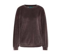 tranquillo Bio-Damen-Pullover aus Nicky Velours, shale, Gr. S