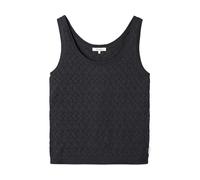 tranquillo Bio-Damen-Strick-Top mit Ajour-Spitze, black, Gr. S