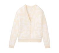 tranquillo Bio-Damen-Strickjacke mit V-Ausschnitt, soft white, Gr. S