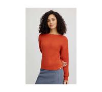 tranquillo Bio-Damen-Strickpullover mit U-Boot-Ausschnitt, rooibos, Gr. S