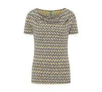 tranquillo Bio-Damen-T-Shirt aus Jersey mit Wasserfallausschnitt, bamboo, Gr. S