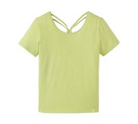 tranquillo Bio-Damen-T-Shirt mit gekreuzten Rückendetails, herbal green, Gr. S