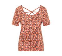 tranquillo Bio-Damen-T-Shirt mit gekreuzten Rückendetails, songbird, Gr. XS