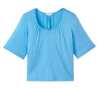 tranquillo Bio-Damen-T-Shirt mit raffiniertem Ausschnitt, marina, Gr. M