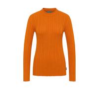 tranquillo Damen-Langarmshirt mit Struktur, dark peach, Gr. S