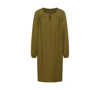 tranquillo Damen-Midi-Kleid mit Cut-Out-Ausschnitt, pesto, Gr. 38