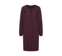 tranquillo Damen-Midi-Kleid mit Cut-Out-Ausschnitt, plum, Gr. 36