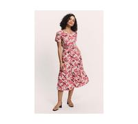 tranquillo Damen-Midikleid 'Idaa' aus Viskose, berry bird, Gr. 38