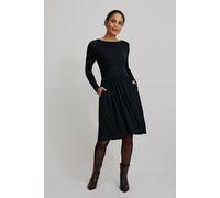 TRANQUILLO Feminines EcoVero-Kleid (W25E151) Schwarz (black) M