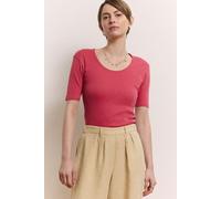 TRANQUILLO Jerseyshirt Camilaa Herz-Ajour Muster (2010004) holly berry S
