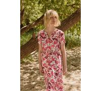 tranquillo Damen-Midikleid 'Idaa' aus Viskose, berry bird, Gr. 40