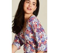 Tranquillo - Women's Midikleid aus Ecovero Viskose - Kleid, Gr. S, bunt (BlueBloom)