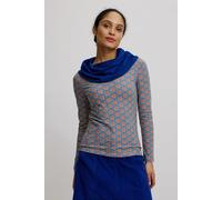 TRANQUILLO Pullover mit großem Kragen (W25C08) Mehrfarbig (blue luxor) M