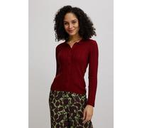 TRANQUILLO Seidige EcoVero-Jacke [W25A110] Rot (fired brick) XS