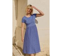 tranquillo Bio-Damen-Midikleid 'Juliaa' mit Taschen, baja blue, Gr. 40