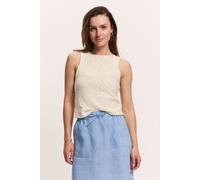 TRANQUILLO Strick-Top Claraa Slub Struktur GOTS (1220002) white L