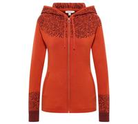 Tranquillo - Women's Jaquard-Strickjacke - Freizeitjacke, Gr. M, rot (RooibosPaisley)