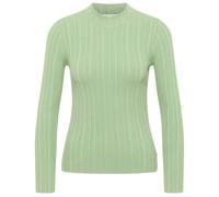 Tranquillo - Women's Seidiges EcoVero-Shirt Round Neck - Longsleeve, Gr. L, grün (Jade)