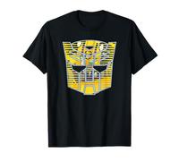Transformers Bumblebee Big Face Retro Lines Logo T-Shirt