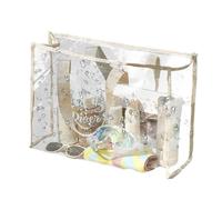 Transparent Beach Bag - See Through Tote Bag, Clear Beach Bag | Waterproof Bag for Stadium, PVC Carry Bag, Laundry Handy Tote Bag, See Through Bag, Waterproof Big Clear Bag For Stadium, Khaki, Fare