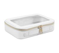 Transparent Makeup Bag, Portable Clear Cosmetic Organizer, 8.27x5.91x2.36 inches Waterproof Toiletry Case with Zipper, Compact for Makeup Storage, Daily Use Cosmetics Case