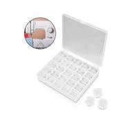 Transparent Plastic Sewing Machine Bobbins with Case And Soft Measuring Tape