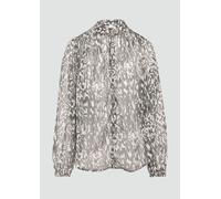 Transparente Bluse mit All-over-Print 34 creme|grau 2152718.05A0.34