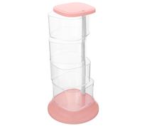 transparente drehbare ohrringbox mit 4 ebenen für schmuckaufbewahrung