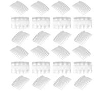 Transparente Haarkämme mit 14 Zähnen, 50 Stück Kunststoff Seitenkämme | Haar und Brautschleier, Klarer Look, Sicherer Halt, Passend für Hochzeitsfrisuren und Alltag