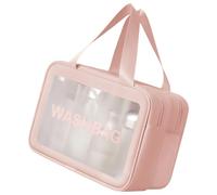 Transparente Make-up-Tasche mit großem Fassungsvermögen, wasserdicht, für Reisen, Kulturbeutel, Aufbewahrung, Kulturbeutel, große Kapazität, Reisewäsche, durchsichtig, D, L