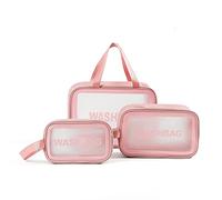 Transparente Make-up-Tasche, PVC, wasserdicht, Kosmetiktasche, groß, transparent, Reise-Kulturbeutel, Organizer-Set, transparente Kunststoff-Tragetaschen, transparente Kosmetiktasche, große Kapazität,