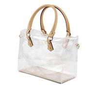 Transparente Tasche - Wasserdichte PVC-Tragetasche Für Stadien, Festivals, Fitnessstudio Und Schule. Features Ergonomischer Griff Geräumiges Interieur Kosmetische Make-up Oder DIY Basteln Hochwertidi